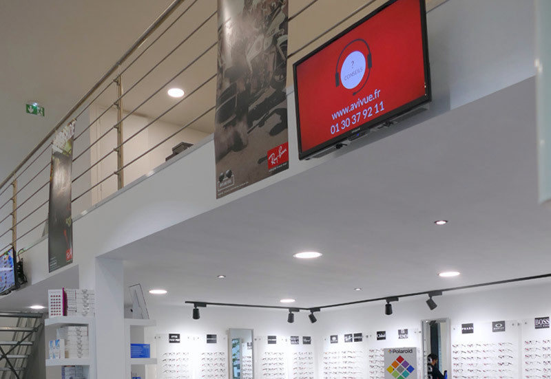 Mezzanine magasin optique