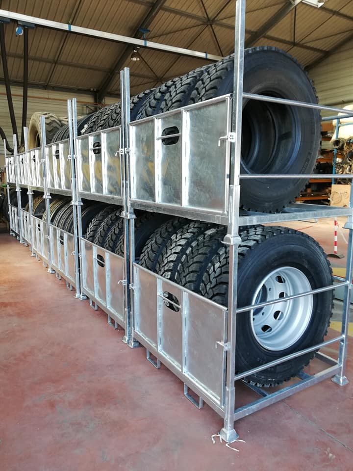 Manuracks pour stockage pneus camions